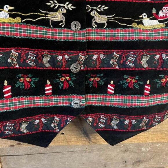 Paul‎ Harris Design Christmas Vest Size Medium - Picture 5 of 9